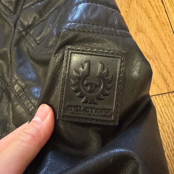 Belstaff Men's Signature Hand Waxed Sandway Leather Jacket Black EU 48 US 38 - Picture 12 of 17
